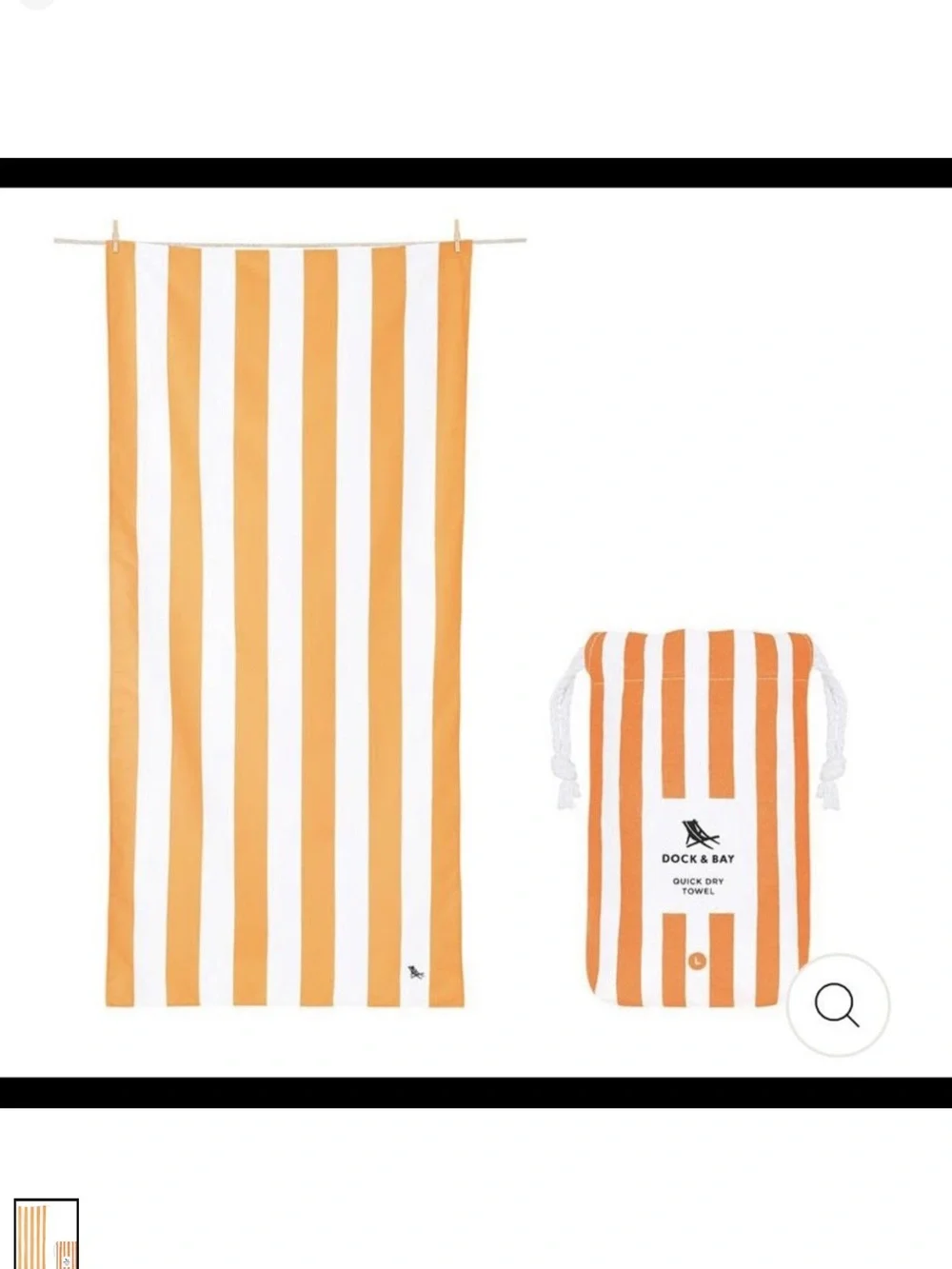 Quick Dry Towel - Cabana Collection in Orange